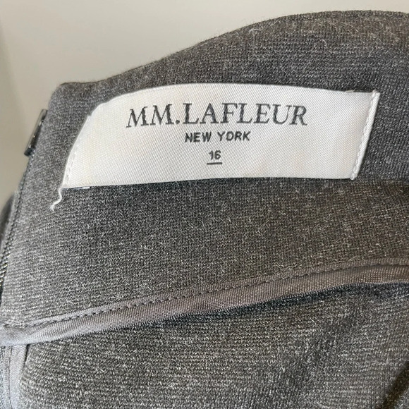 MM. Lafleur The Lydia Charcoal Sleeveless Twisted Tank Dress Size 16 - Picture 7 of 10